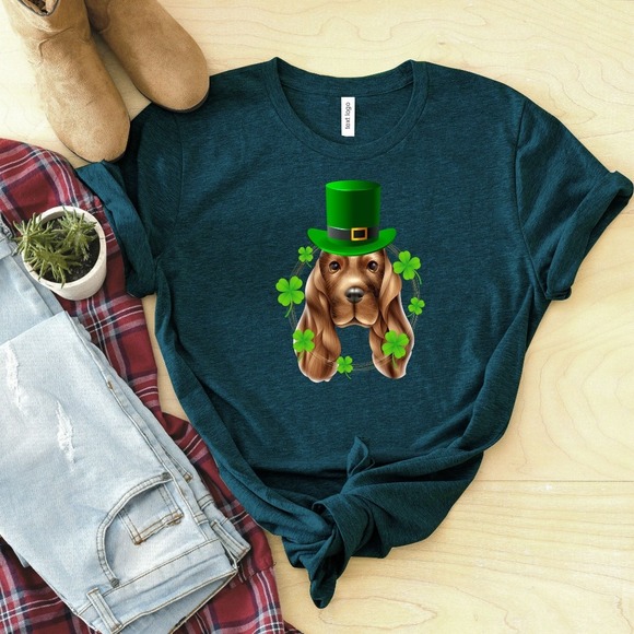 St Patrick's Dog Shirt, Happy St Patrick's Day Shirt, Lucky Shirt, Dog Shirt - Picture 1 of 2